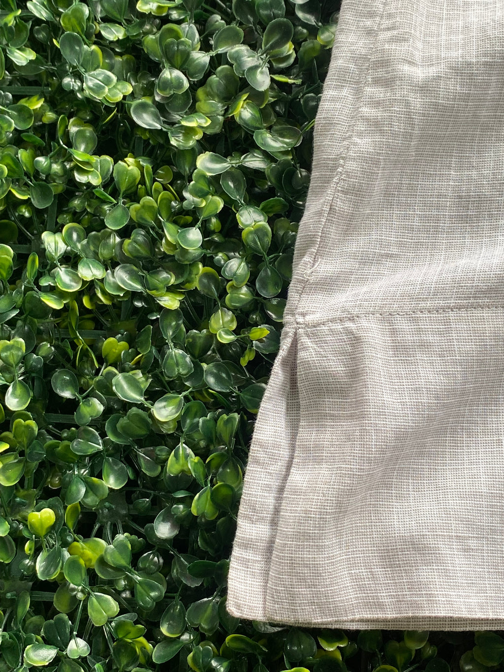 Earthaddict Natural Cotton Sleeveless Shirt Dress — detail