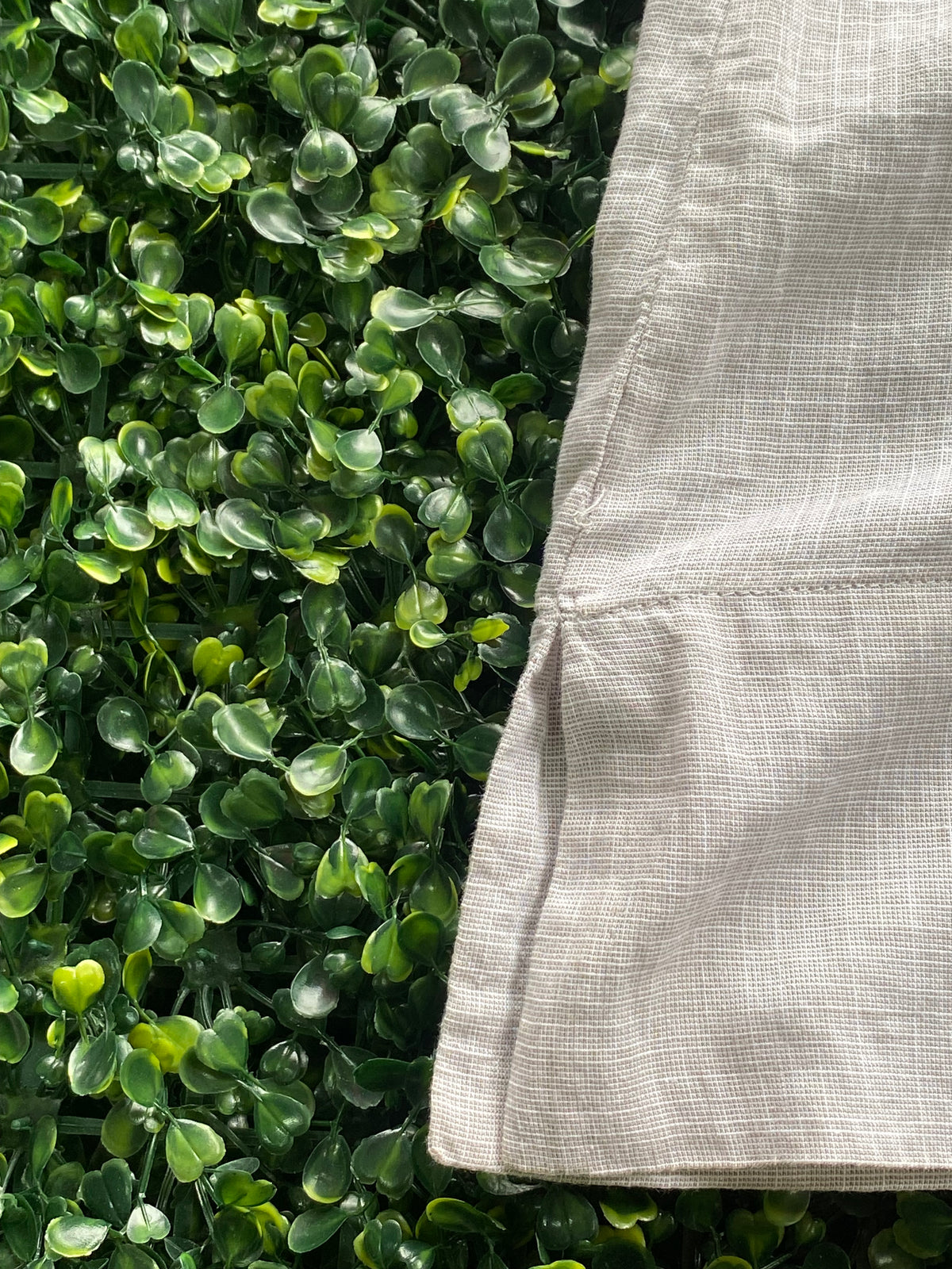 Earthaddict Natural Cotton Sleeveless Shirt Dress — detail