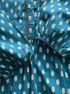 Mr Price Teal Daisy Print Cotton Smock Dress — detail