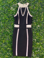 Boity x Sissy Boy Black & White Panel Bodycon Dress — front