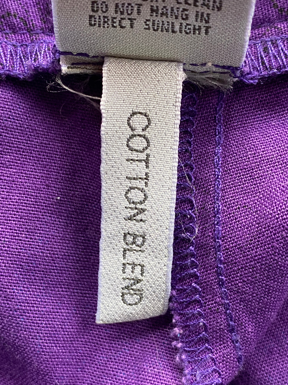 Amanda Laird Cherry Purple & Turquoise Print Pants — care