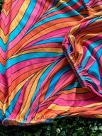 Rainbow Swirl Ruched Maxi Dress — detail