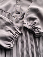 Zara Charcoal Grey Pleated Hooded Dress — detail