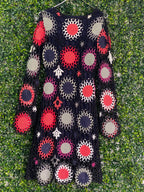 Bodyflirt Boutique Black Multicolour Crochet Dress — back