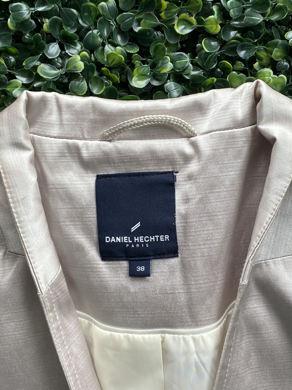 Daniel Hechter Cream Cotton-Blend Tailored Blazer — brand