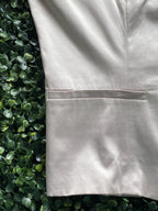 Daniel Hechter Cream Cotton-Blend Tailored Blazer — detail