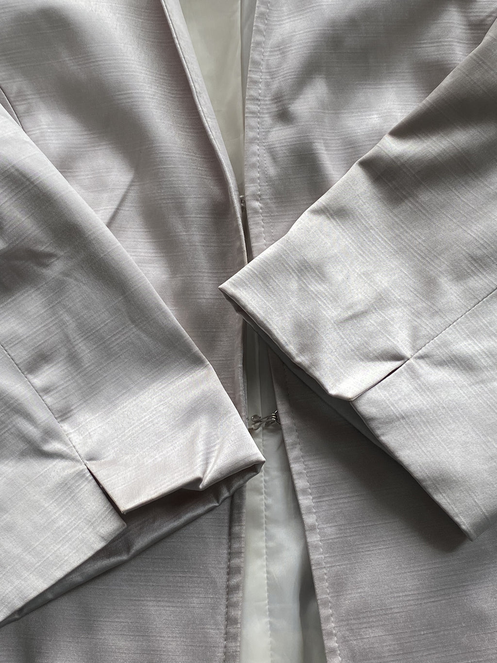 Daniel Hechter Cream Cotton-Blend Tailored Blazer — detail