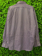 Giordano Blue & Burgundy Check Long-Sleeve Shirt
