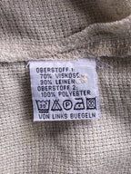 Colourville Natural Linen-Blend Pocket Blouse — care