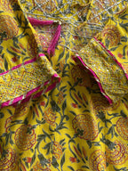 J.B. Mustard Floral Embellished Tunic Dress — detail