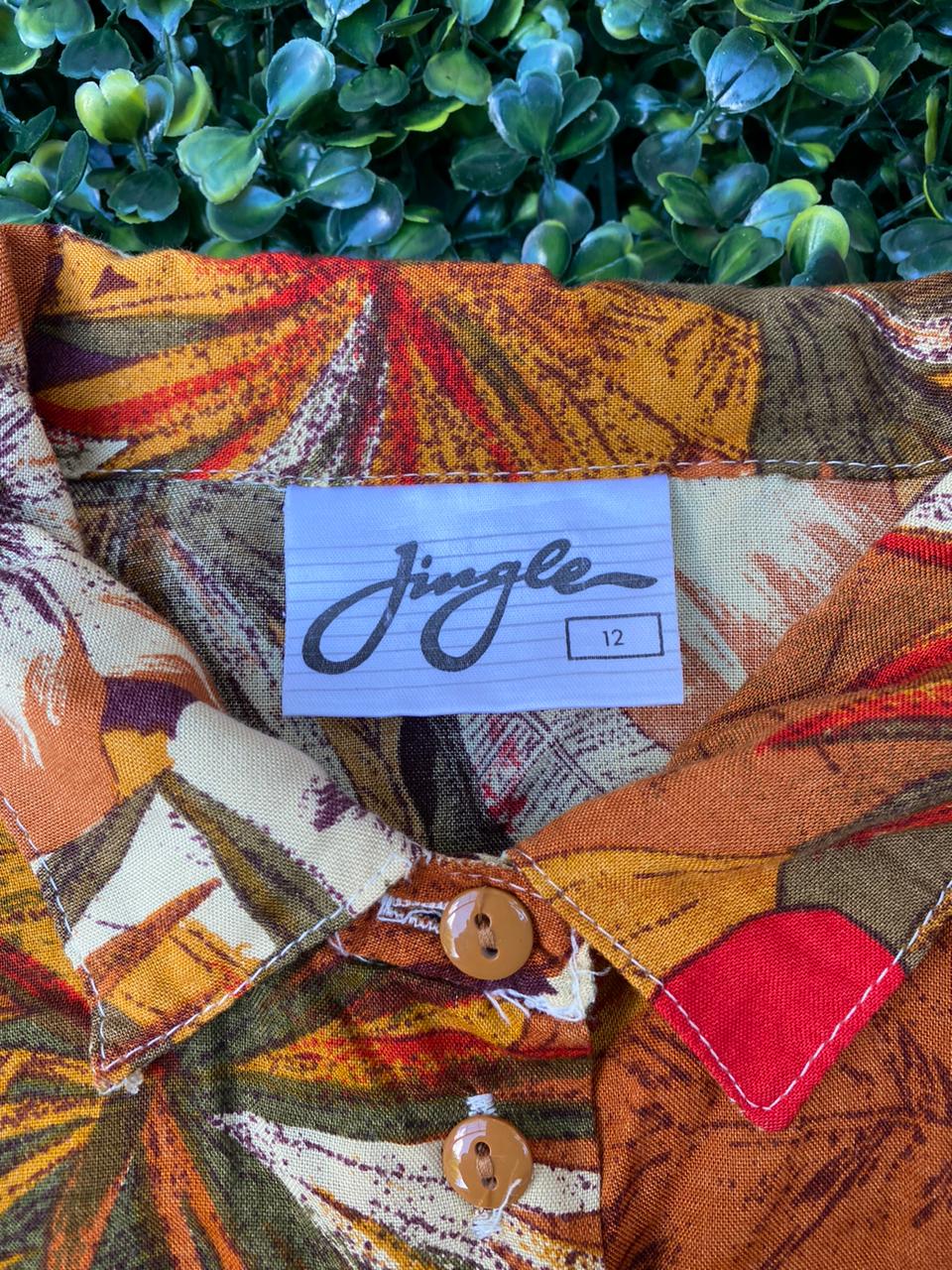 Autumn Floral Button-Up Shirt