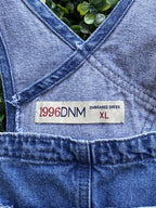 1996DNM Blue Denim Dungaree Mini Dress — brand
