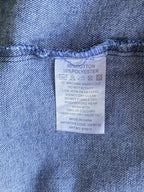 1996DNM Blue Denim Dungaree Mini Dress — care