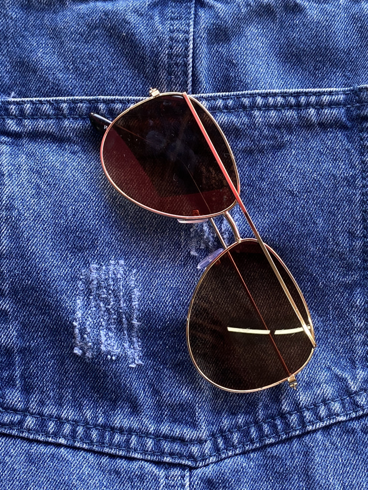 1996DNM Blue Denim Dungaree Mini Dress — detail