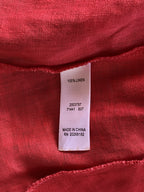 Truworths Coral Red Pure Linen Utility Jacket — care
