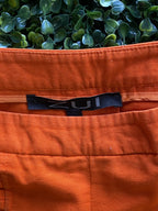 ZUI Burnt Orange Button-Detail Tailored Shorts — brand