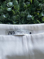 Zara Ivory Straight-Leg Tailored Trousers — brand