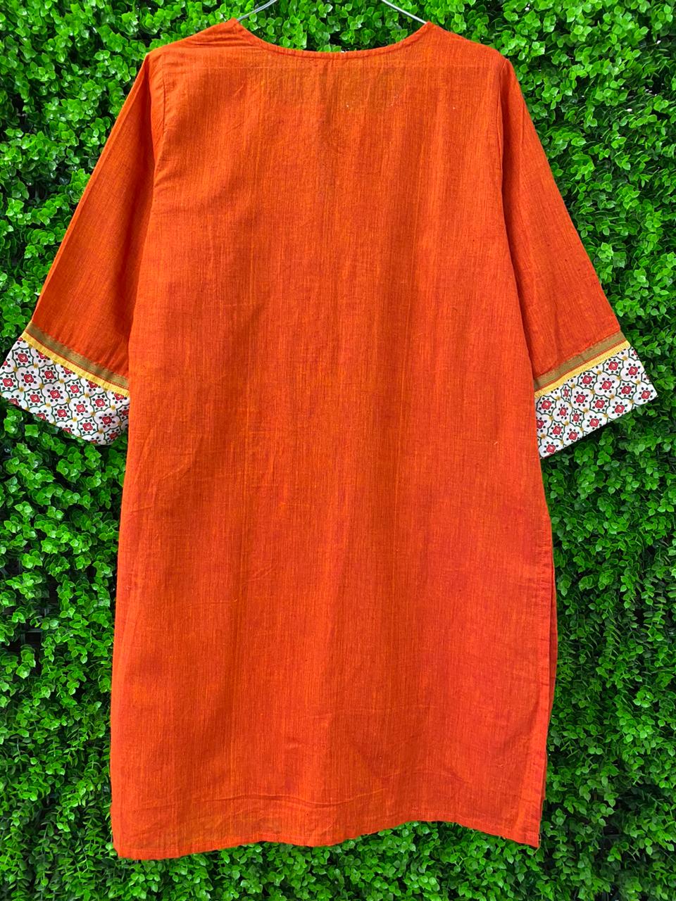 Burnt Orange Tunic Shirt