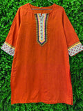 Burnt Orange Tunic Shirt