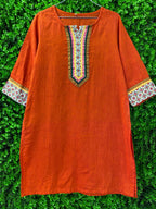 Burnt Orange Tunic Shirt