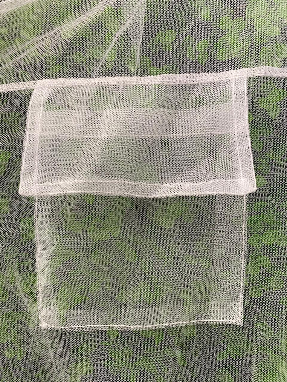 White Sheer Organza Button-Up Shirt
