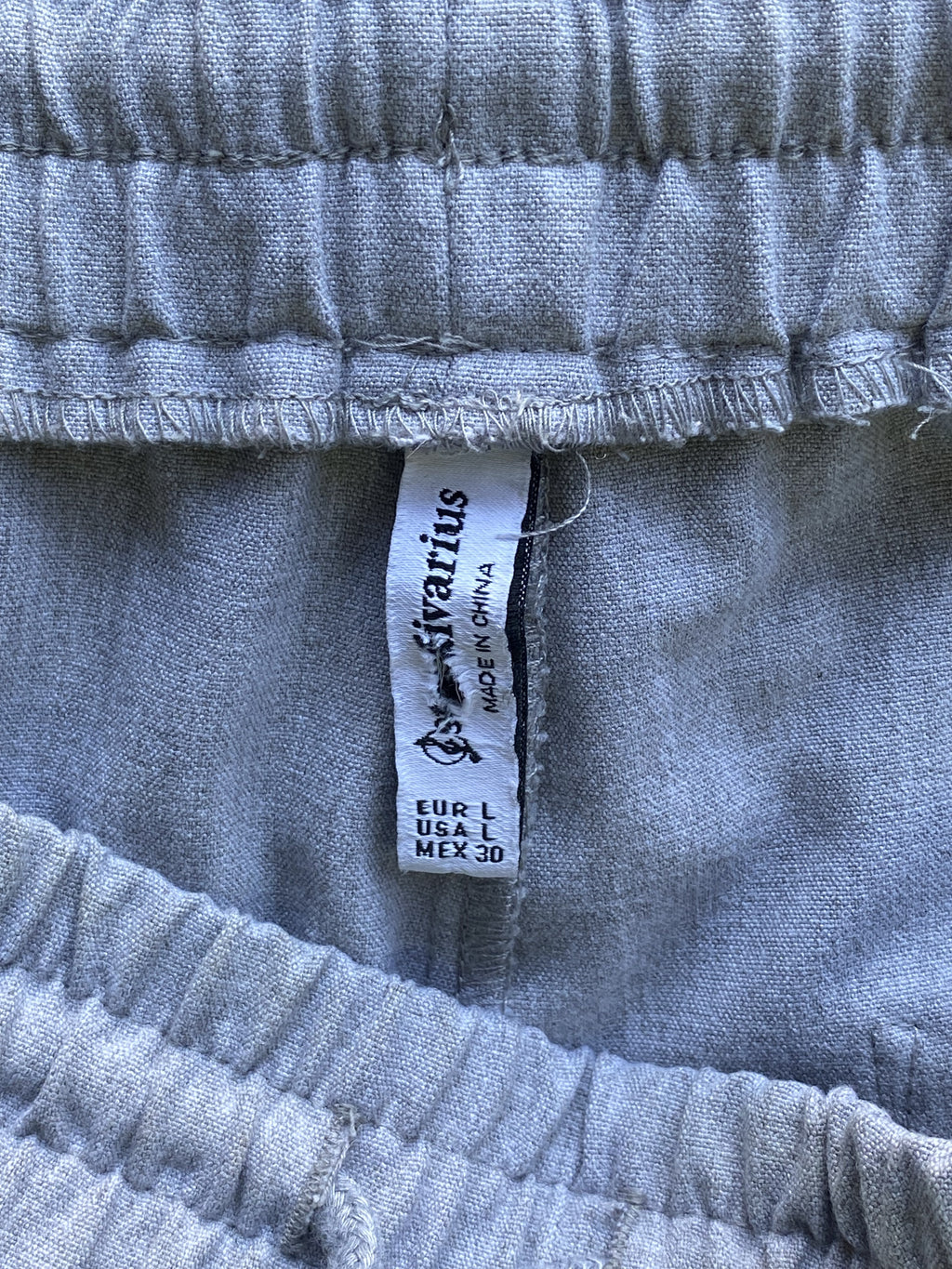 Stradivarius Light Grey Tailored Jogger Pants — brand