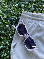 Stradivarius Light Grey Tailored Jogger Pants — detail