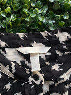 H&M Black & Ivory Mixed Houndstooth Shirt — brand