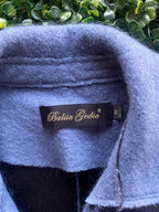 Balila Gedia Powder Blue Longline Button Coat — brand