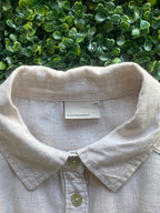 Earthaddict Natural Linen Oversized Shirt Dress — brand