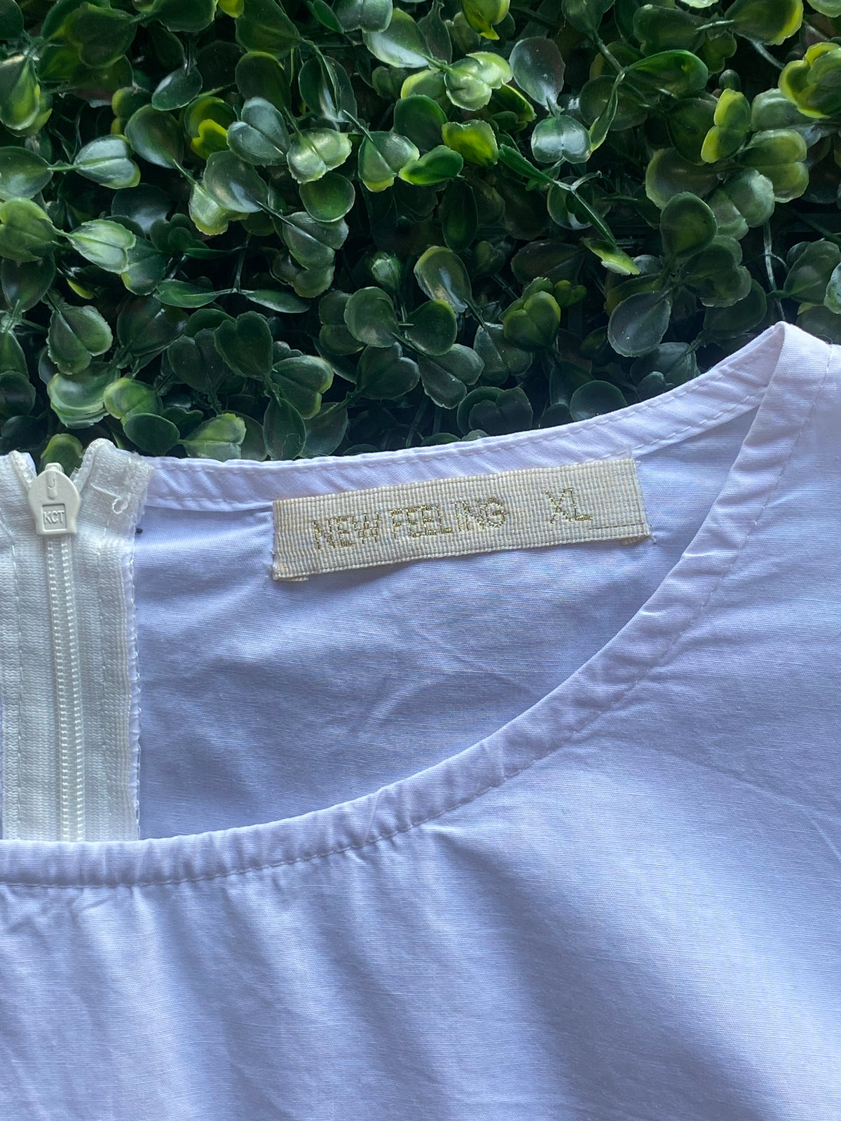 New Feeling White Tiered Cotton Blend Mini Dress — brand
