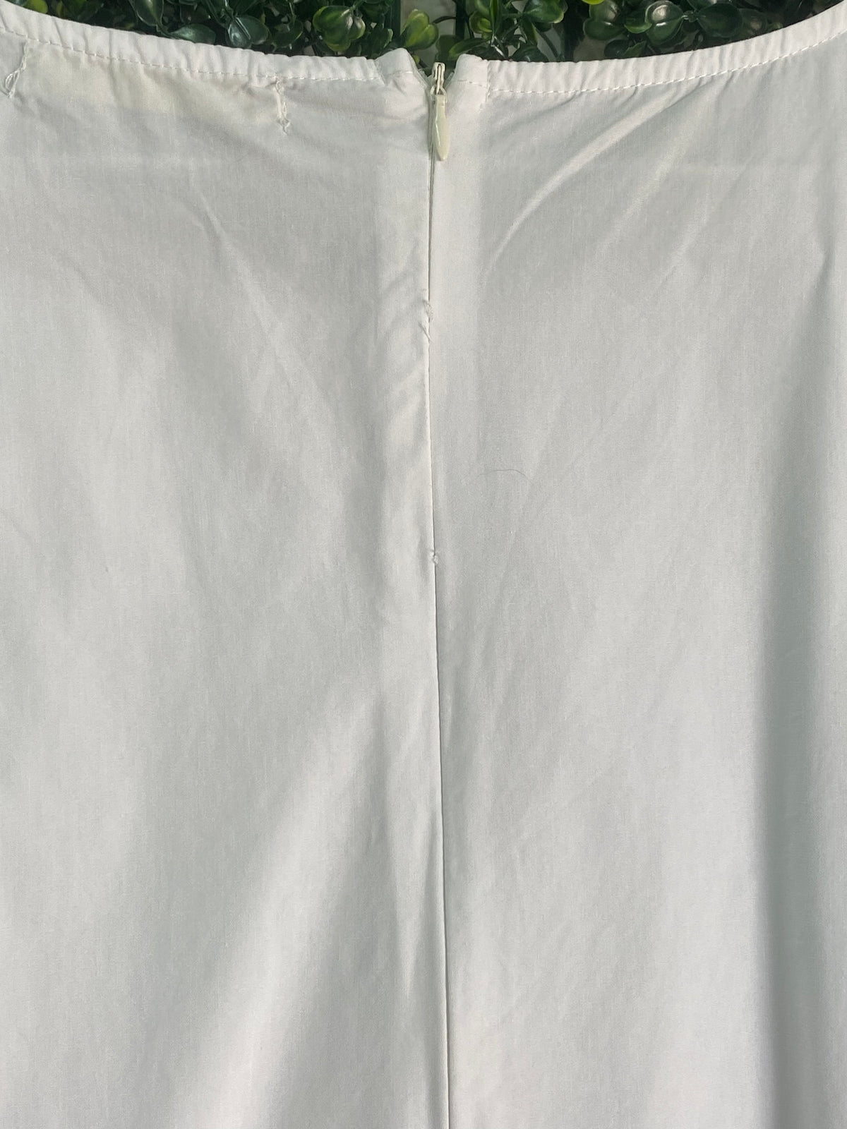 New Feeling White Tiered Cotton Blend Mini Dress — detail