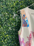 Keepsake Ivory Floral Print Structured Dress — detail