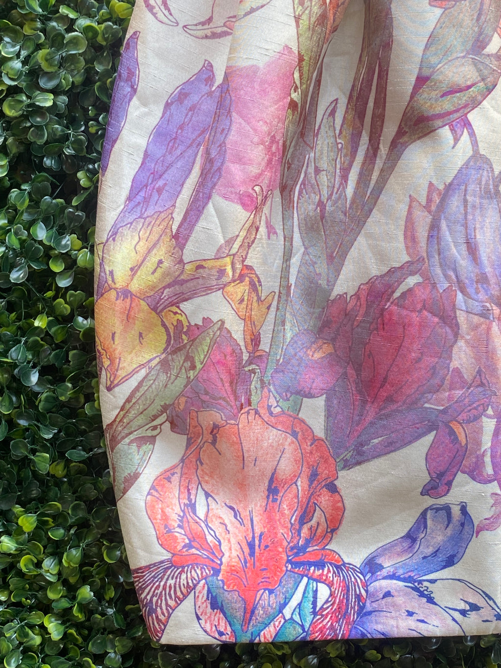 Keepsake Ivory Floral Print Structured Dress — detail