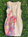 Keepsake Ivory Floral Print Structured Dress — front
