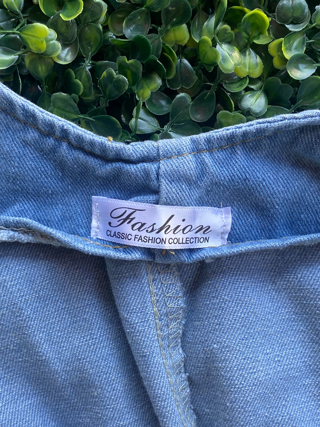 Light Wash Denim Relaxed Dungarees — brand