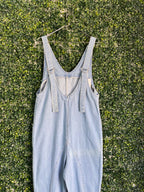 Light Wash Denim Relaxed Dungarees — detail