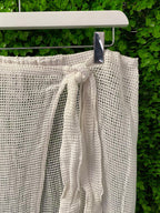 White Mesh Wrap Skirt