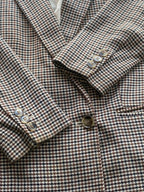 H&M Brown Houndstooth Tailored Blazer — detail