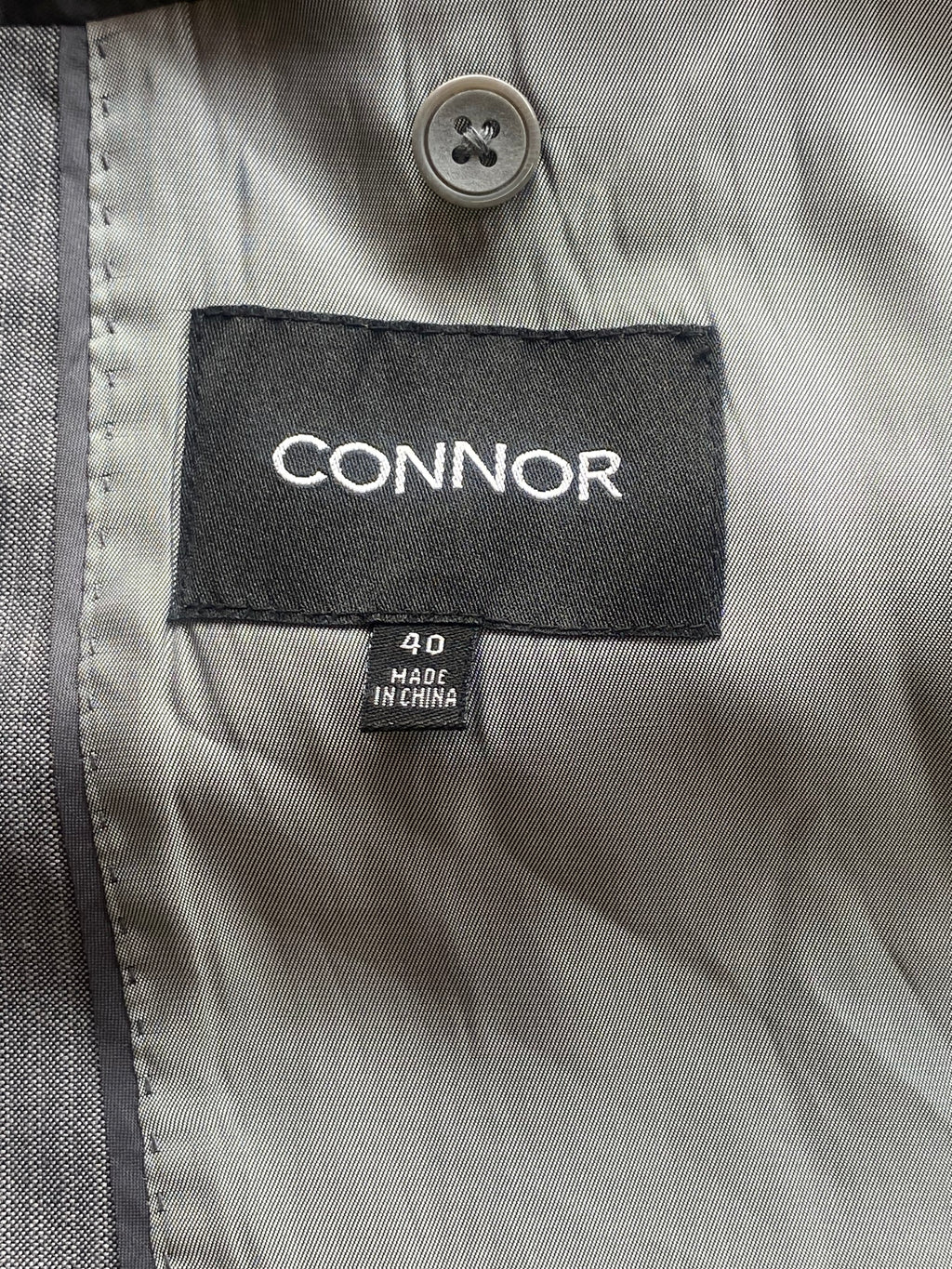 Connor Taupe Micro-Check Tailored Blazer — brand