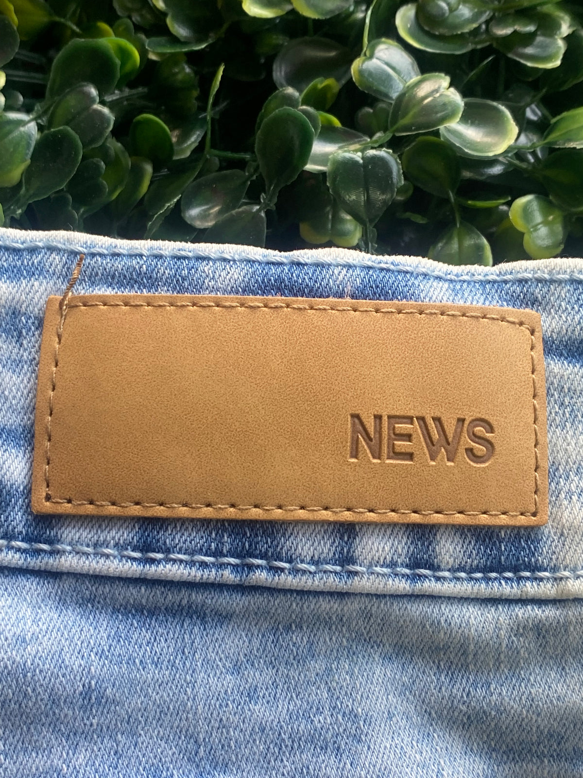 NEWS Light Wash Mom Jeans — brand