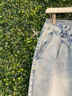 NEWS Light Wash Mom Jeans — detail