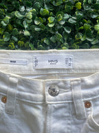 MNG Denim White Straight-Leg Jeans — brand