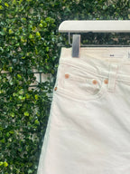 MNG Denim White Straight-Leg Jeans — detail