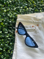 MNG Denim White Straight-Leg Jeans — detail
