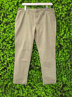 Cotton Poetry Khaki Slim-Leg Pants