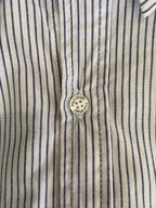 Polo Beige & Navy Striped Short-Sleeve Shirt