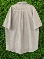 Polo Beige & Navy Striped Short-Sleeve Shirt