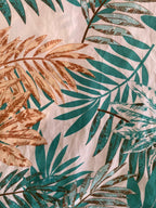 Tropical Leaf Print Kimono
