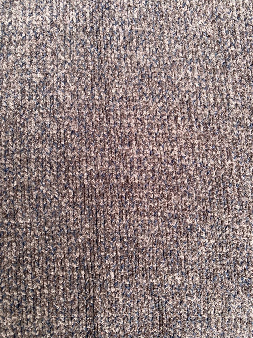 George Chocolate Charcoal Ribbed Knit Sweater